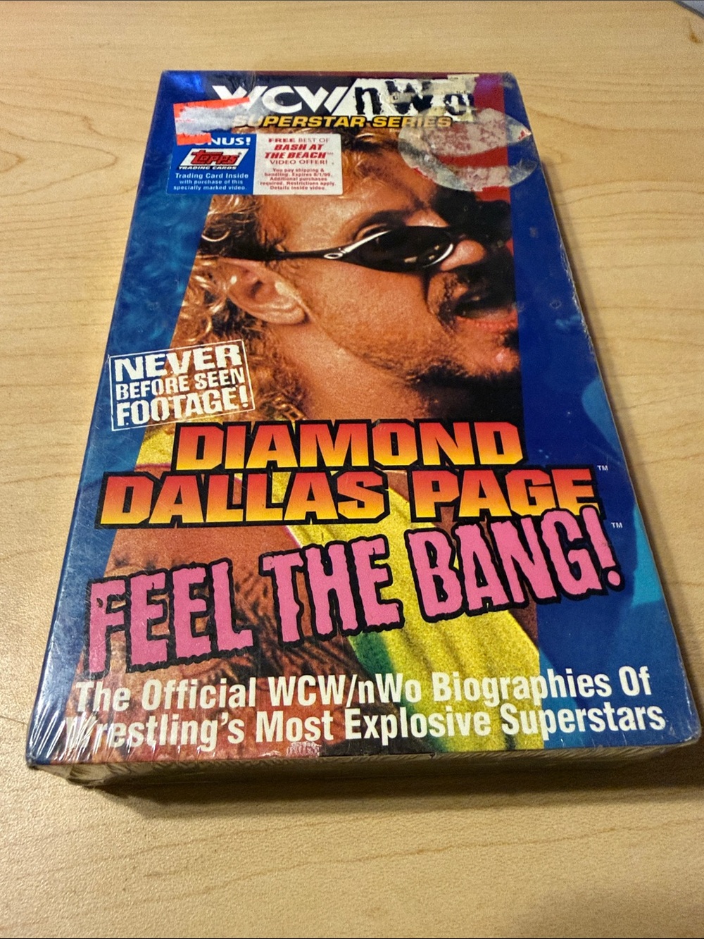 Vintage 90’s WCW/nWo Diamond Dallas Page VHS - Blue & Yellow Cover WWE SEALED